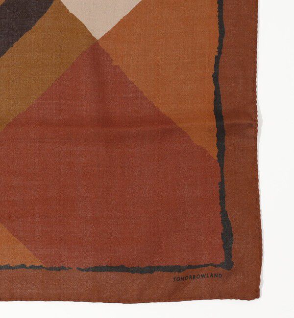 TOMORROWLAND GOODS「TOMORROWLAND ウール プリントスカーフ」|バンダナ・スカーフ|