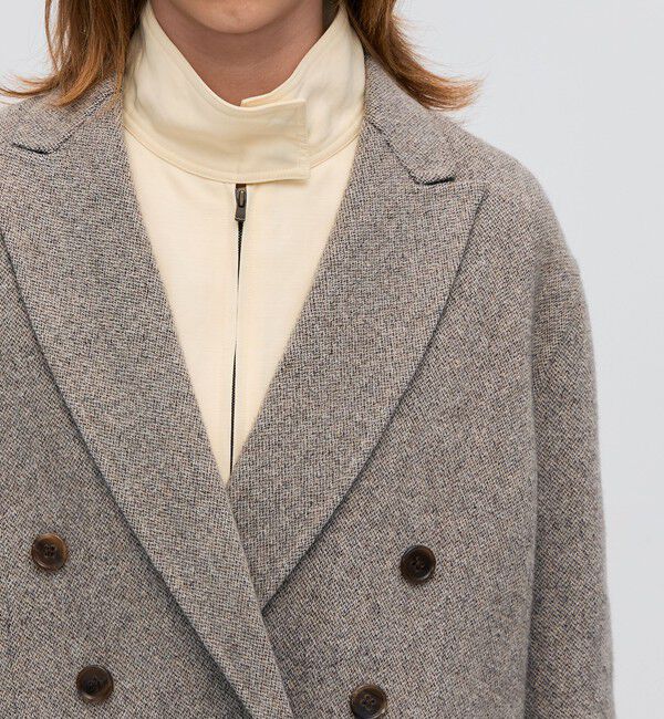 BACCA「オートミールダブルフェイス リバージャケットコート」|テーラードジャケット|