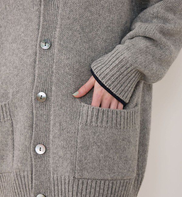 GALERIE VIE「ファインウール Vネックカーディガン」|カーディガン|