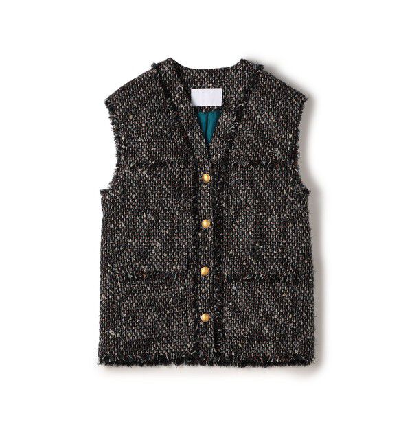 Ballsey「Rachel 4ポケットジレ」|ベスト・ジレ|18 ブラック系