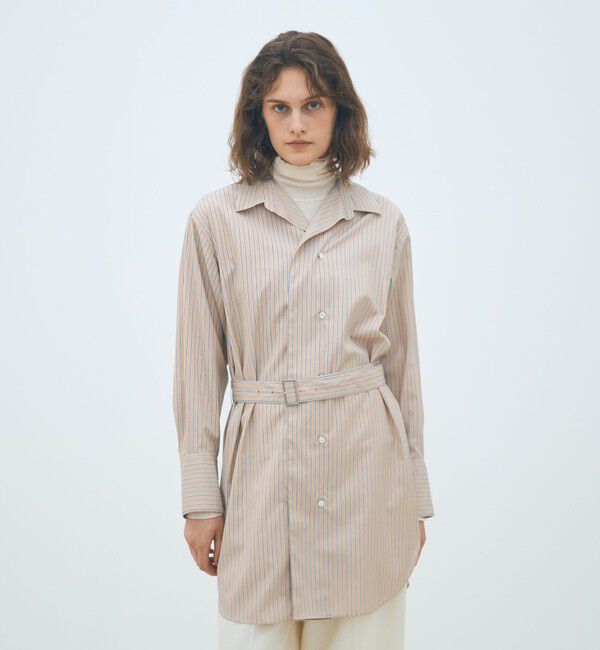 MACPHEE「コットンブロード ベルト付きチュニックシャツ」|チュニック|