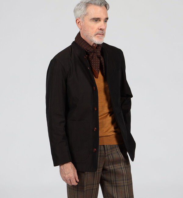 TOMORROWLAND MENS「コットンシャンブレー サボアジャケット」|ブルゾン・スタジャン|