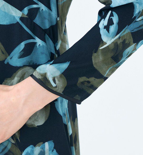 Ballsey「ミラージュフルールプリント バックタックワンピース」|ワンピース|