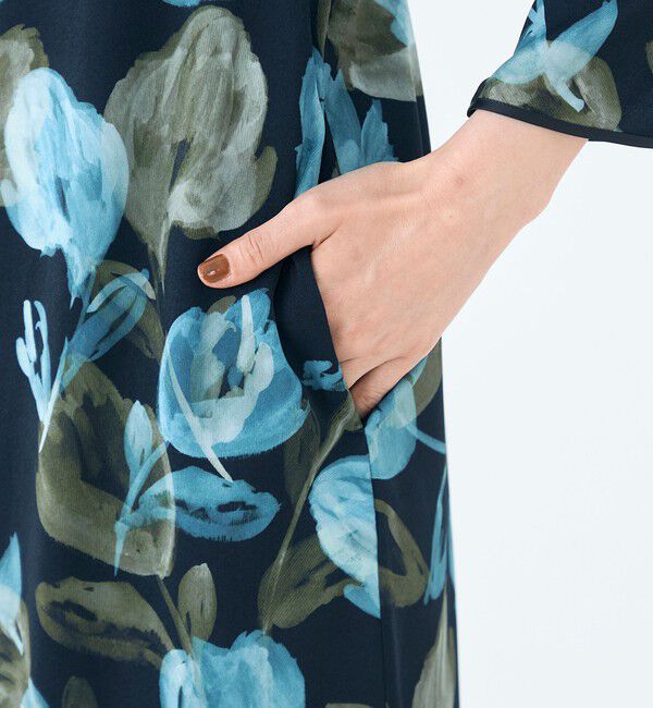 Ballsey「ミラージュフルールプリント バックタックワンピース」|ワンピース|