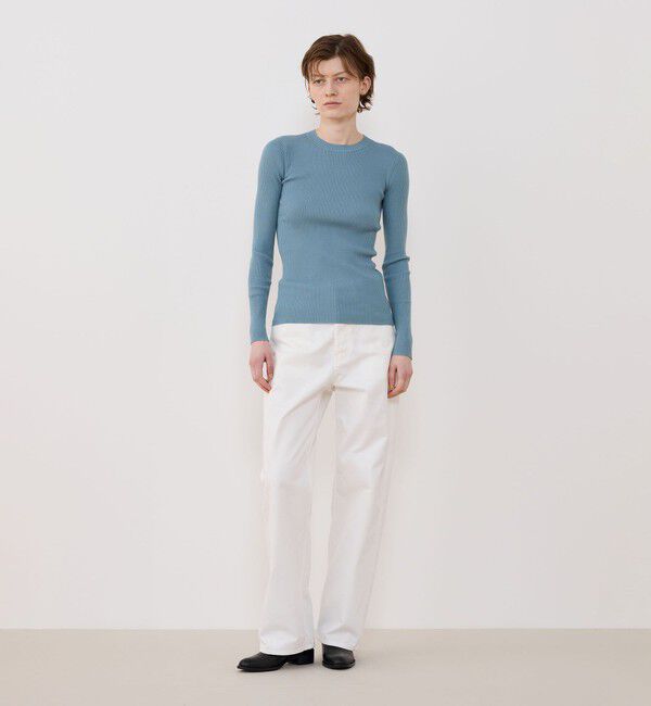 GALERIE VIE「プルミエールウールリブ クルーネックプルオーバー」|ニット・セーター|