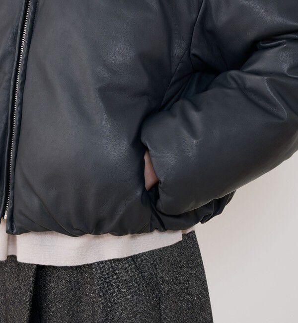 GALERIE VIE「シープダウン オーバルブルゾン」|ダウン|