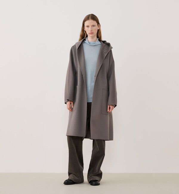 GALERIE VIE「ダブルフェイス ドルマンスリーブフーデッドコート」|その他|