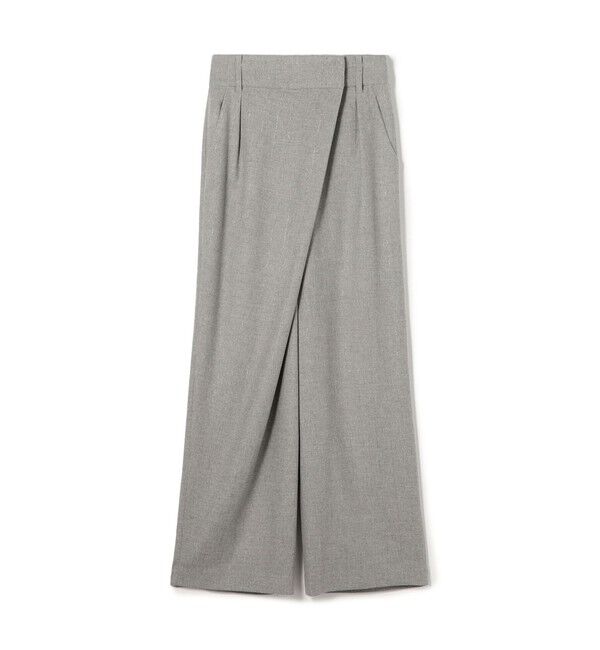 GALERIE VIE「グリッターストライプ ワンサイドタックスラックス」|スラックス|16 グレー系