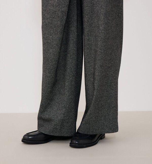 GALERIE VIE「モノフラノ ワンサイドタックスラックス」|スラックス|