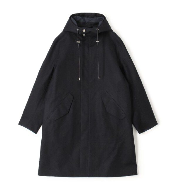 TOMORROWLAND MENS「【別注】MACKINTOSH GRANISH ウールボンディング フーデッドコート」|ミリタリー・モッズコート|69 ネイビー