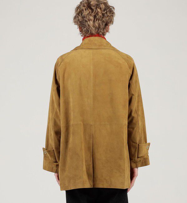 TOMORROWLAND MENS「ゴートスウェード シングルブレステッド ハーフコート」|その他|