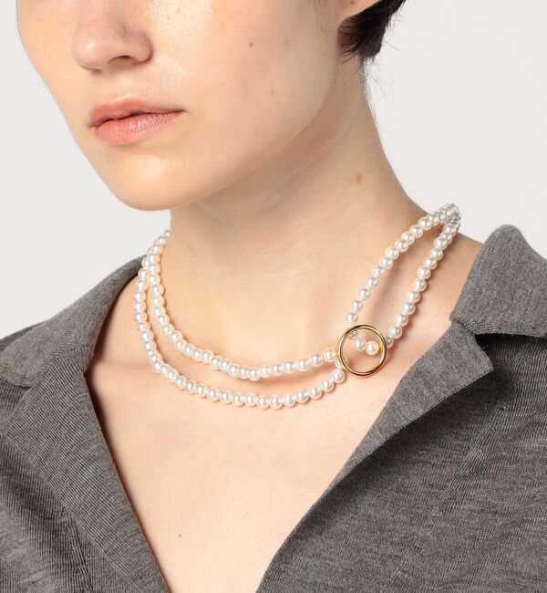 TOMORROWLAND GOODS「【別注】januka サークル パール ネックレス」|ネックレス|