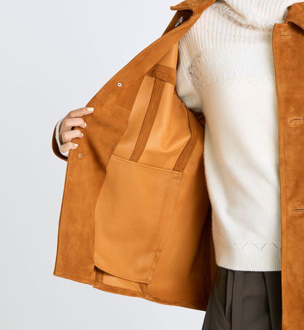 Edition「ゴートスエード カバーオール」|ブルゾン・スタジャン|