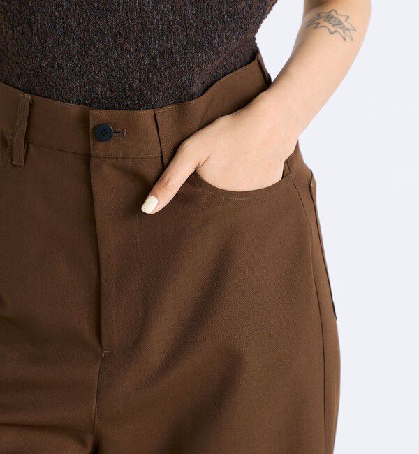 Edition「ウールポリエステルドスキン フレアパンツ」|その他|