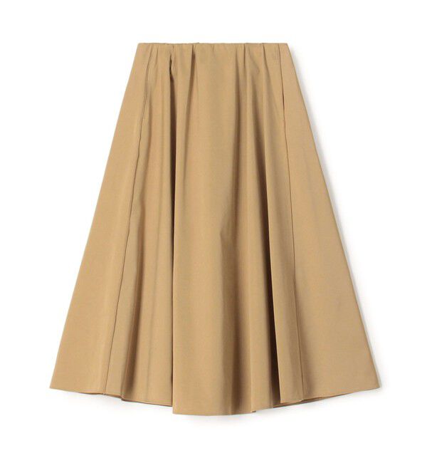 MACPHEE「ダブルサテン タックギャザーフレアスカート」|フレア|43 ベージュ