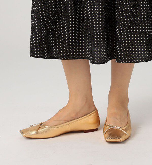 TOMORROWLAND GOODS「CHEMBUR SQ FLAT STUDS BALLET シューズ」|バレエシューズ|