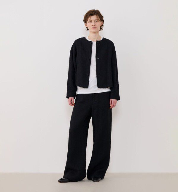 GALERIE VIE「ブラッシュドリネン コクーンブルゾン」|ブルゾン・スタジャン|