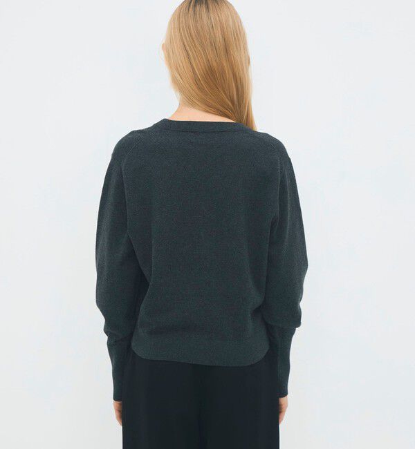 CABaN「コットンカシミヤストレット Vネックプルオーバー」|ニット・セーター|