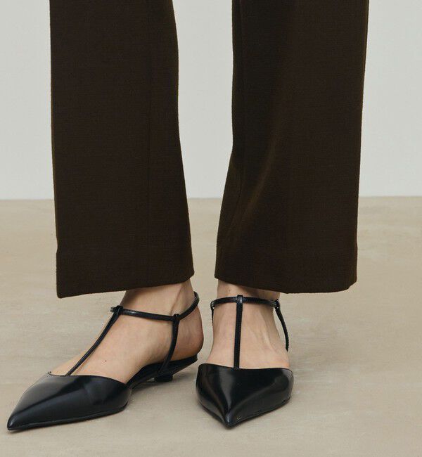 DES PRES「ナチュラルストレッチウール スリムパンツ」|スラックス|