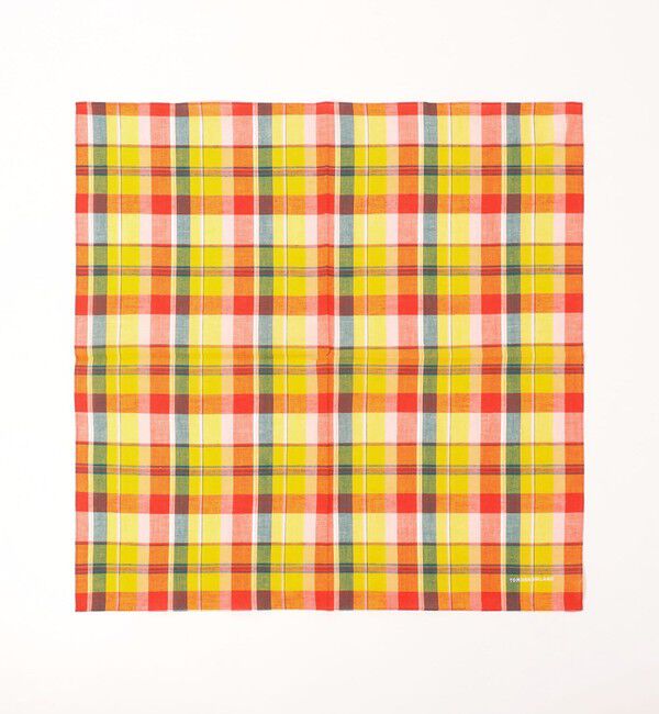 TOMORROWLAND GOODS「TOMORROWLAND コットンリネン チェックハンカチ」|ハンカチ|