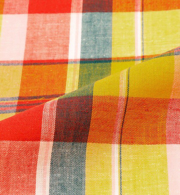 TOMORROWLAND GOODS「TOMORROWLAND コットンリネン チェックハンカチ」|ハンカチ|