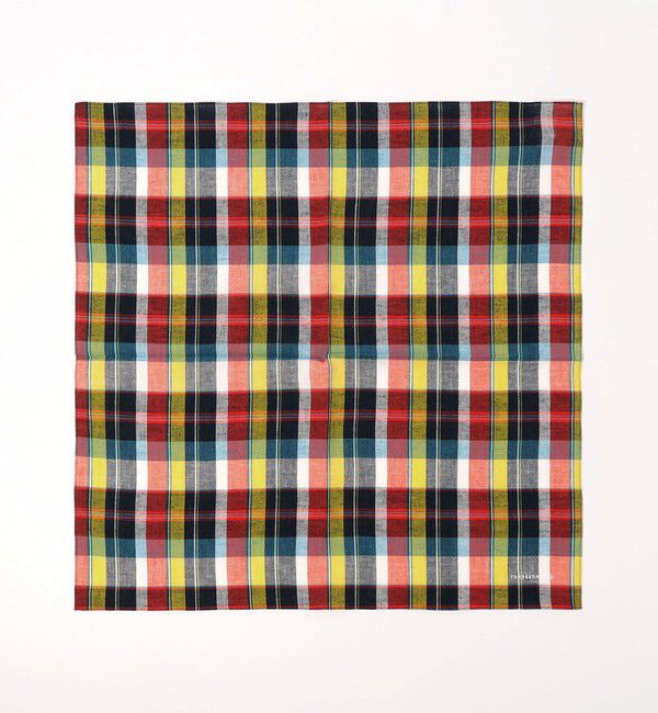TOMORROWLAND GOODS「TOMORROWLAND コットンリネン チェックハンカチ」|ハンカチ|