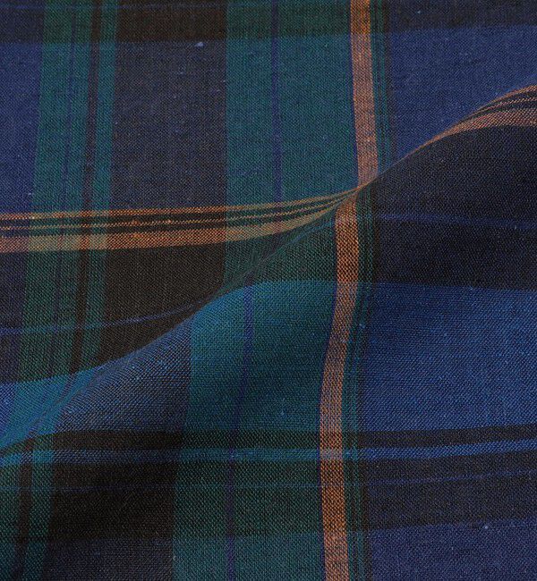 TOMORROWLAND GOODS「TOMORROWLAND コットンリネン チェックハンカチ」|ハンカチ|