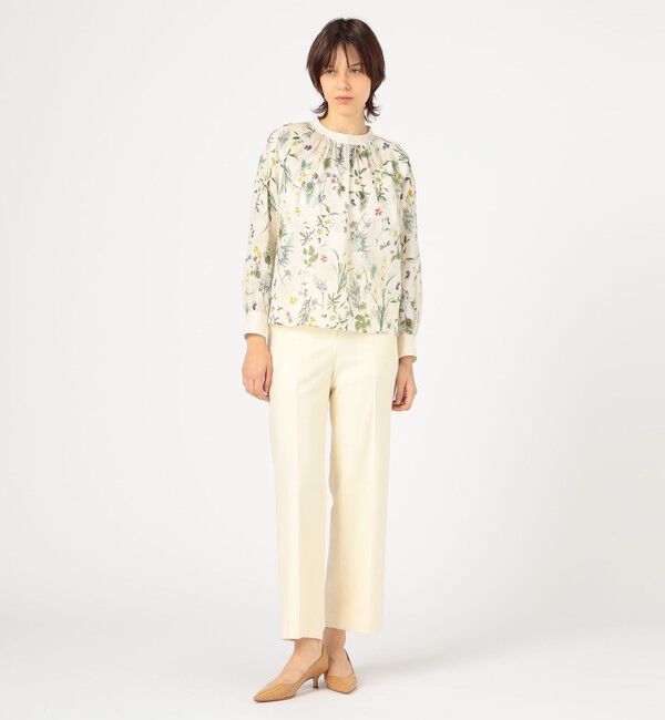 TOMORROWLAND collection「インセクトパフュームプリント ネックギャザーブラウス」|シャツ・ブラウス|