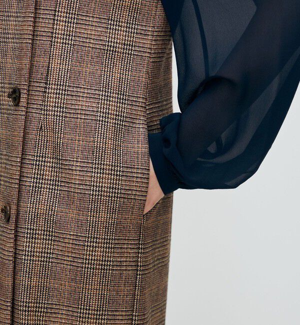 TOMORROWLAND collection「シックバーガンディー ジレワンピース」|ワンピース|