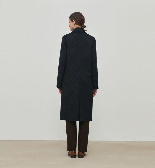 DES PRES「ダブルフェイスチェックジャガード チェスターコート」|チェスターコート|