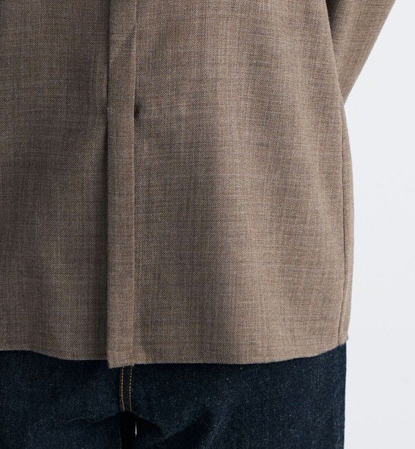 Edition「ウールビエラ Vネックシャツ」|シャツ・ブラウス|