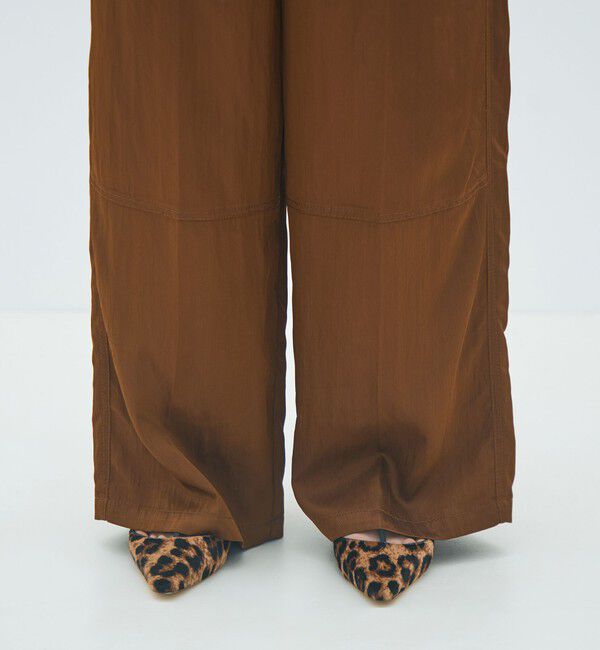 MACPHEE「レーヨンナイロンカルゼ タックワイドパンツ」|その他|