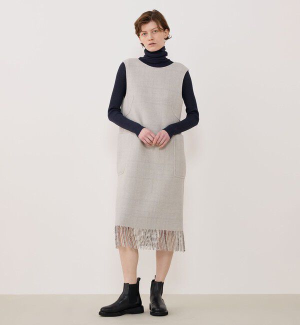 GALERIE VIE「リバーブランケット バックボタンワンピース」|ジャンパースカート|