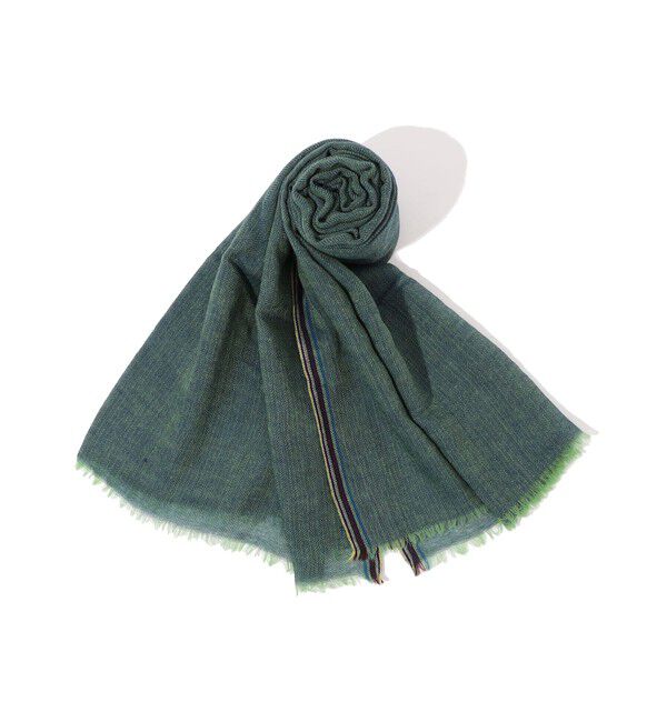 TOMORROWLAND GOODS「EPICE ウール ラインストール」|ストール|54 グリーン系
