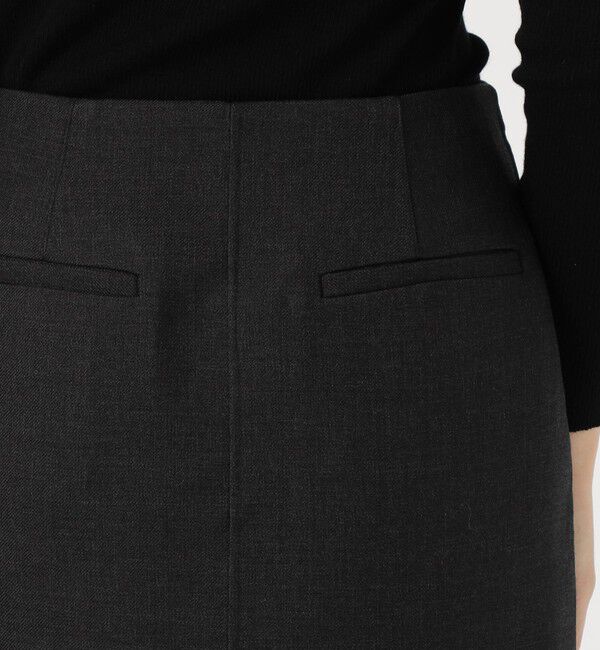 DES PRES「ダブルフェイスツイル ダブルジップ タイトスカート」|スカート|