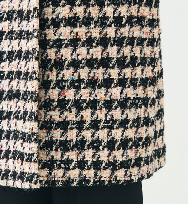 TOMORROWLAND collection「エクラハウンドトゥース グレースコート」|チェスターコート|