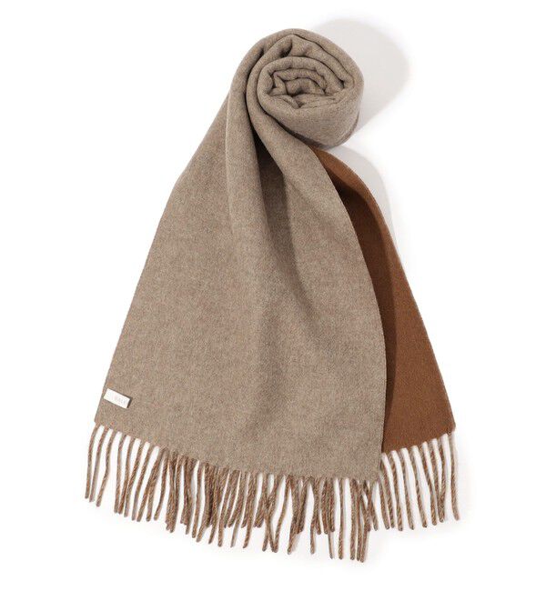 TOMORROWLAND GOODS「GALERIE VIE カシミヤダブルフェイスマフラー」|マフラー|46 ブラウン系