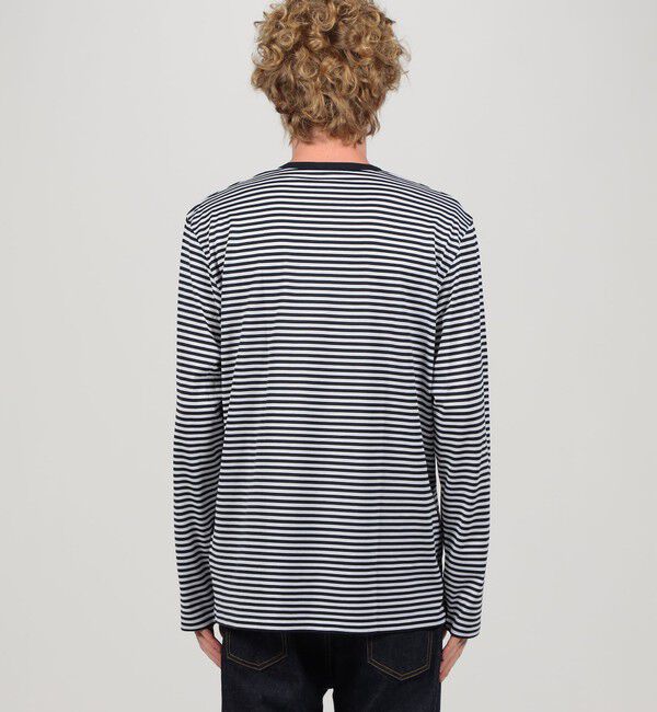 TOMORROWLAND BUYING WEAR「SUNSPEL MTSH0003ES コットンストライプ ロングスリーブ Tシャツ」|Tシャツ・カットソー|