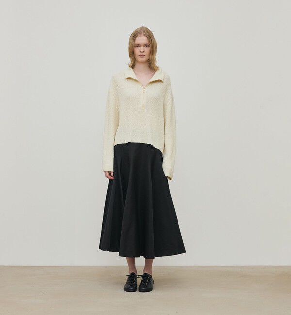 DES PRES「カールヤーンニット ハーフジッププルオーバー」|ニット・セーター|