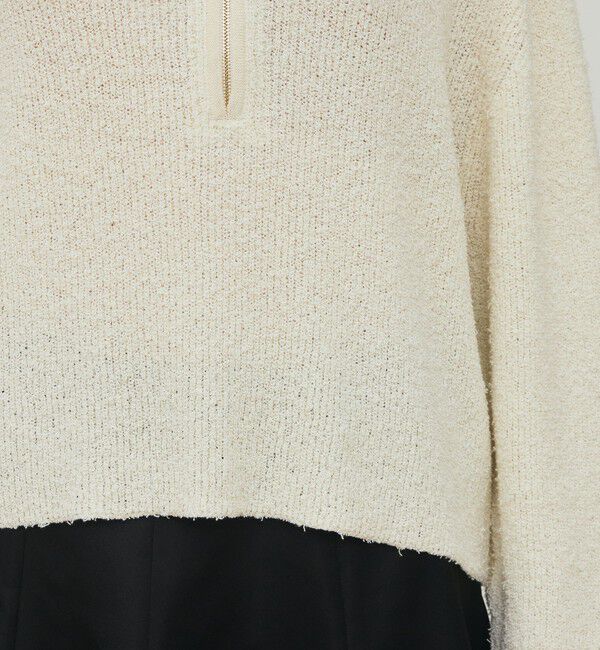 DES PRES「カールヤーンニット ハーフジッププルオーバー」|ニット・セーター|