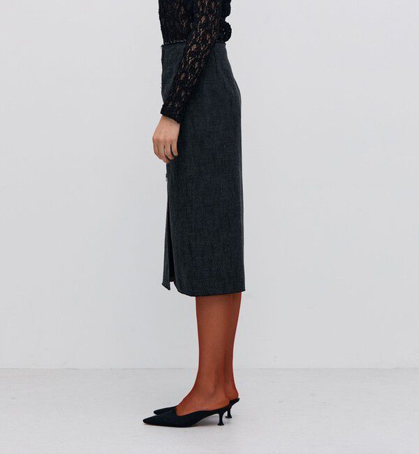 BACCA「ヘリンボーンツイード タイトスカート」|タイト|