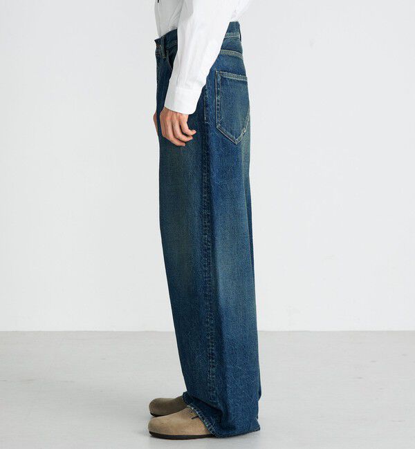 Edition「ブルーデニム バギーパンツ」|デニム|