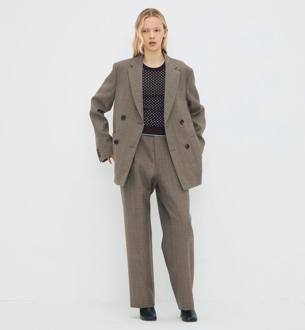 CABaN「ウールダブルクロス 4ボタンジャケット」|テーラードジャケット|