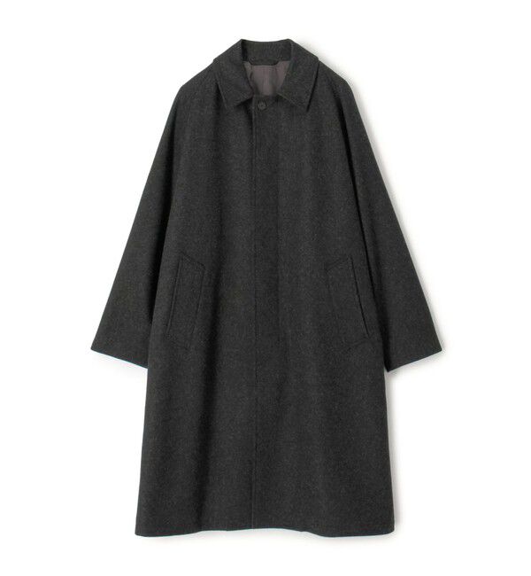 TOMORROWLAND MENS「ウールナイロン バルカラーコート」|ステンカラーコート|17 グレー
