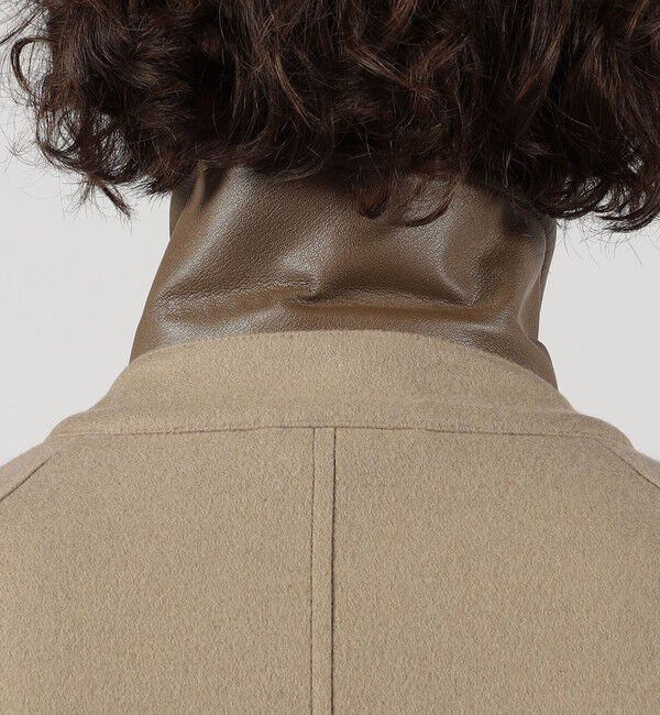 TOMORROWLAND MENS「ウールナイロン バルカラーコート」|ステンカラーコート|