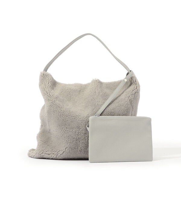 TOMORROWLAND GOODS「GALERIE VIE ムートン 2-wayトートバッグ」|トートバッグ|15 グレー