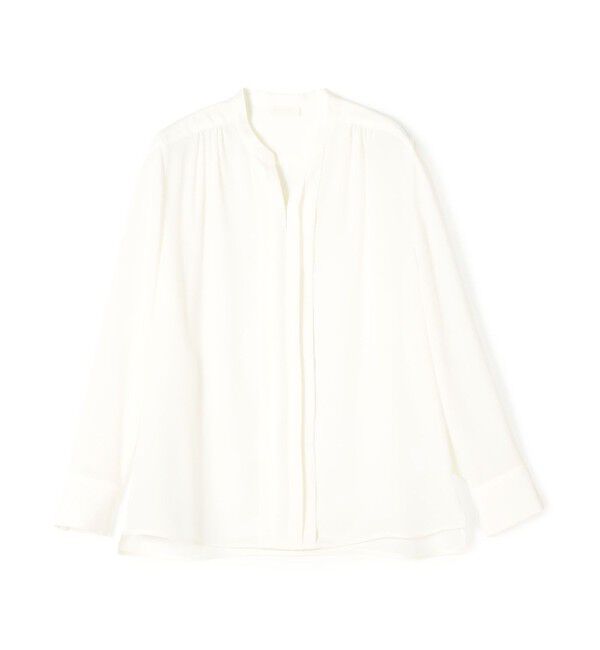 Ballsey「プリマベーラデシン スキッパータックブラウス」|シャツ・ブラウス|11 ホワイト