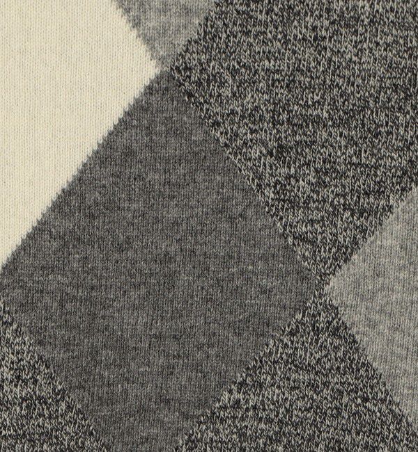 GALERIE VIE「ウールアーガイル フーデッドプルオーバー」|ニット・セーター|