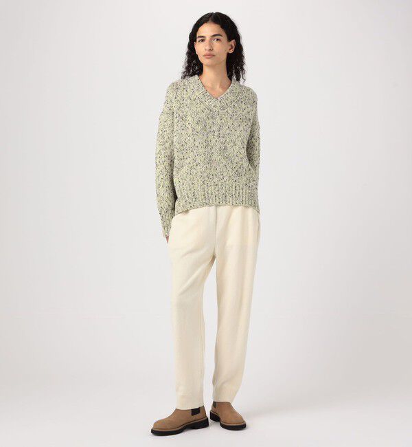 GALERIE VIE「セサミメランジ Vネックプルオーバー」|ニット・セーター|