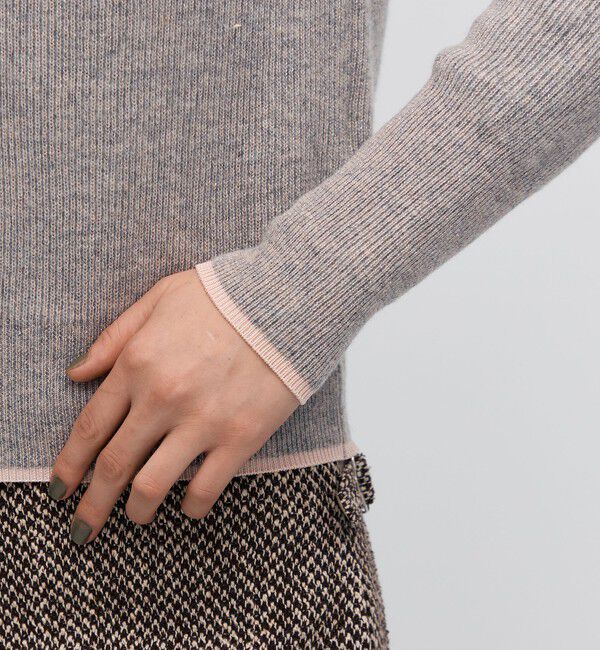 BACCA「ラメウール ベーシックプルオーバーニット」|ニット・セーター|